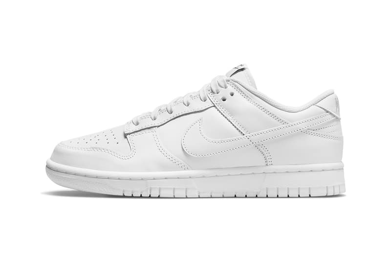 Nike Dunk Low 最新配色「Triple White」官方圖輯公佈