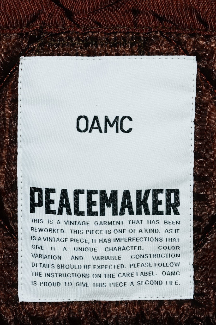 OAMC 全新「DOT Peacemaker Liner」夾克限量登場