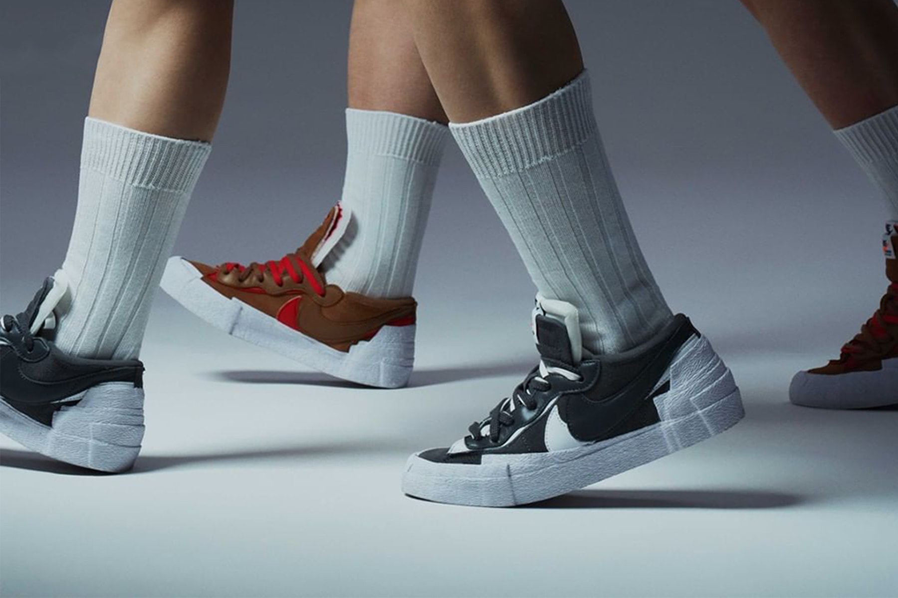 sacai 正式公佈 Nike Blazer Low「British Tan」、「Iron Grey」官方發售情報