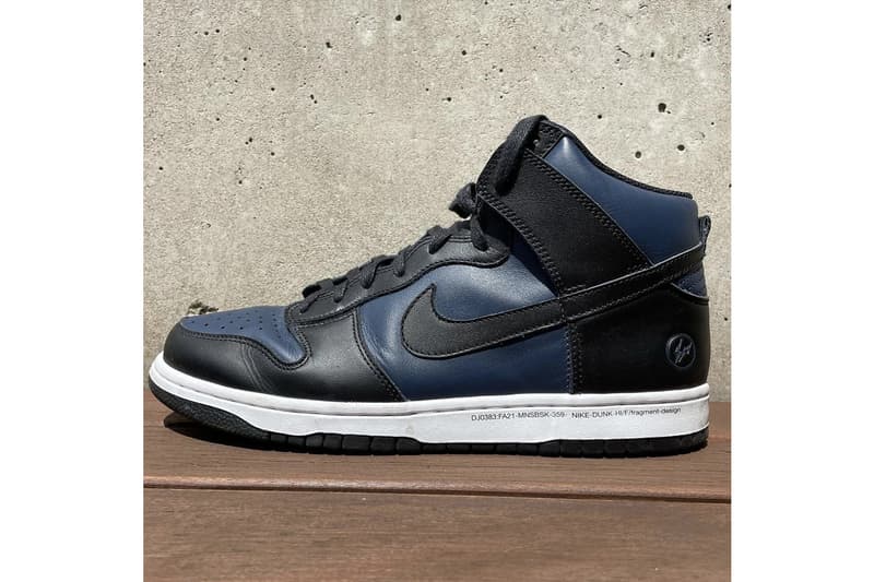 藤原浩疑似曝光 fragment design x Nike Dunk High 最新聯名配色鞋款