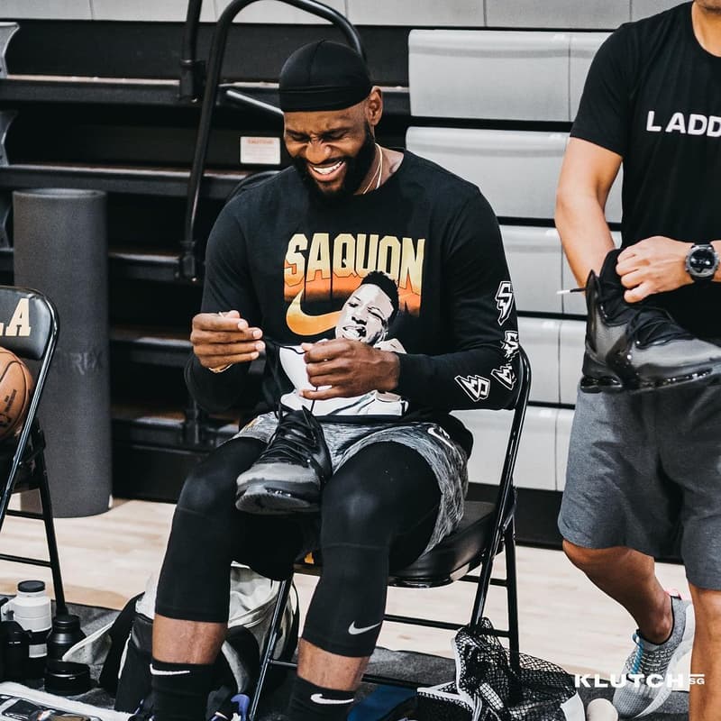 LeBron James 著用最新戰靴 Nike LeBron 19 與新隊友 Russell Westbrook 一同訓練