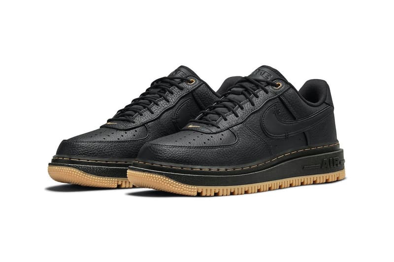 Nike Air Force 1 Luxe 最新配色「Black/Gum」發佈