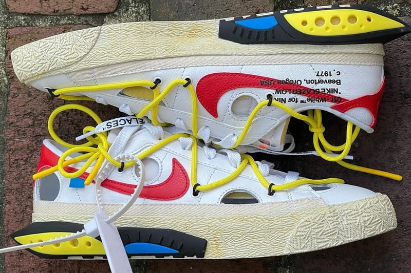 Off White X Nike Blazer Low 最新联名白色鞋款率先曝光 Hypebeast