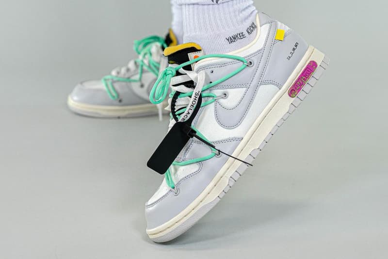 率先近赏 Off-White™ x Nike Dunk Low「The 50」编号 #4 上脚图辑