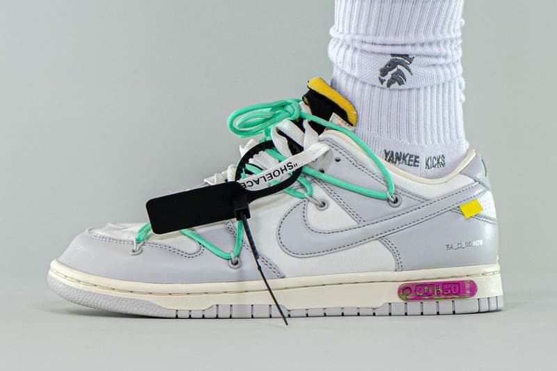 率先近赏 Off-White™ x Nike Dunk Low「The 50」编号 #4 上脚图辑