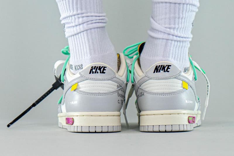 率先近赏 Off-White™ x Nike Dunk Low「The 50」编号 #4 上脚图辑