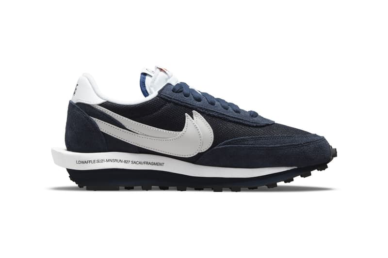 sacai x fragment design x Nike LDWaffle「 Blue Void」官方圖輯發佈