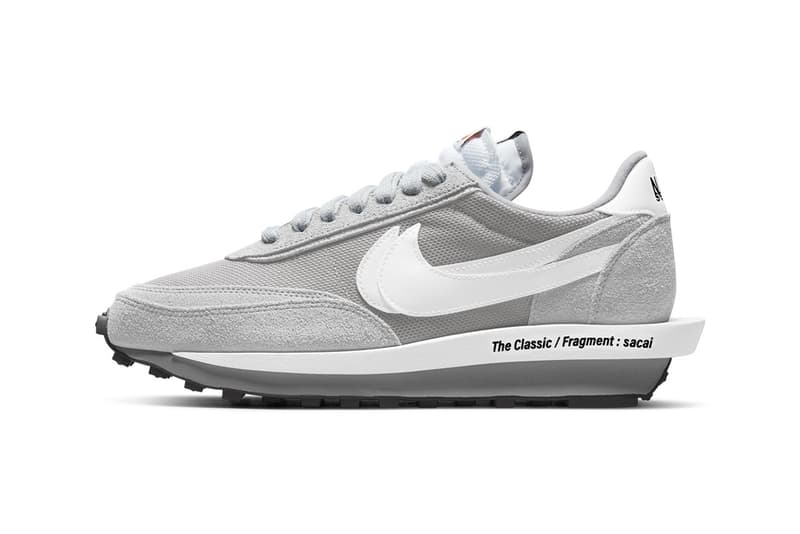 sacai x fragment design x Nike LDWaffle「Light Smoke Grey」官方圖輯發佈