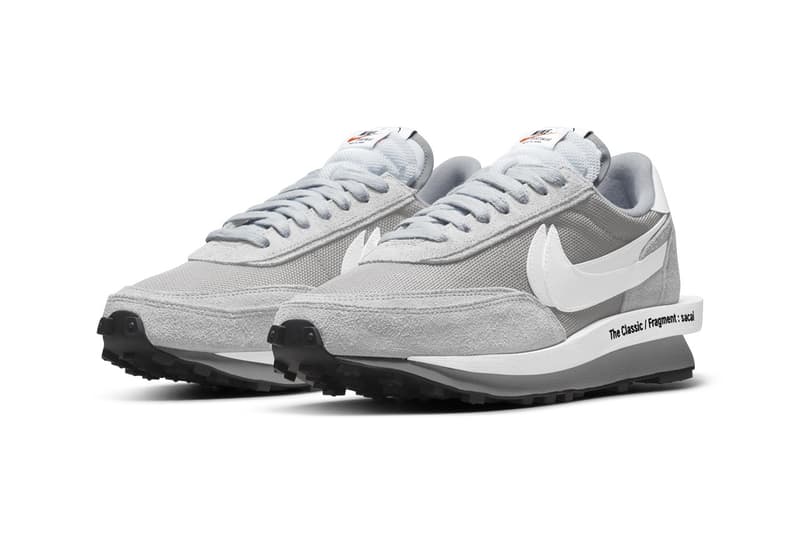 sacai x fragment design x Nike LDWaffle「Light Smoke Grey」官方圖輯發佈