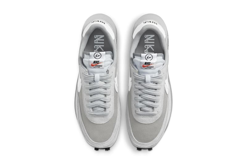 sacai x fragment design x Nike LDWaffle「Light Smoke Grey」官方圖輯發佈