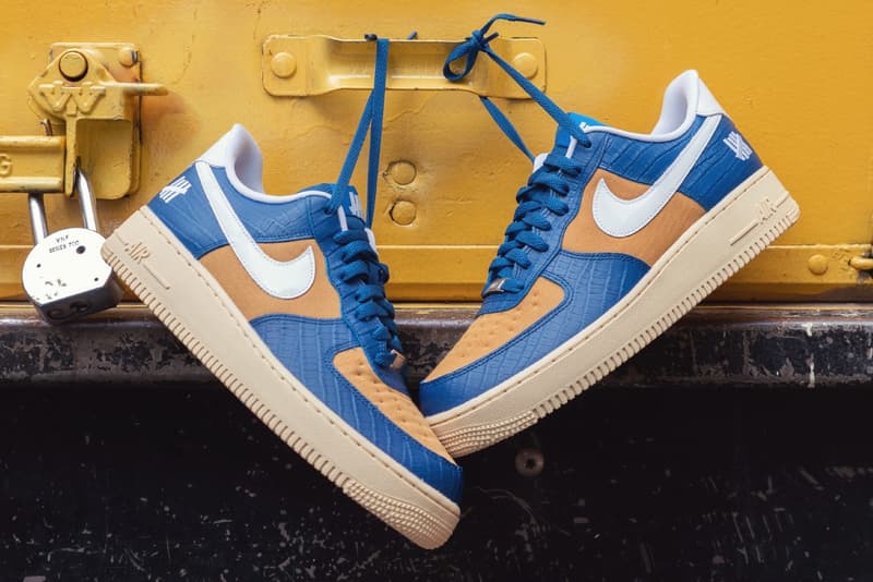 率先近賞 UNDEFEATED x Nike Air Force 1「5 on It」全新配色「Court Blue/White/Goldtone」