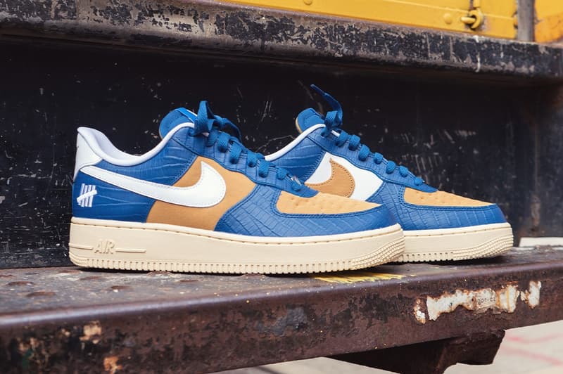 率先近賞 UNDEFEATED x Nike Air Force 1「5 on It」全新配色「Court Blue/White/Goldtone」