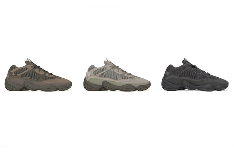 adidas YEEZY 500 三款新色鞋款系列率先曝光