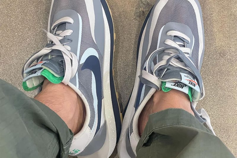 陳冠希親自曝光 CLOT x sacai x Nike LDWaffle 聯乘鞋款全新藍灰配色