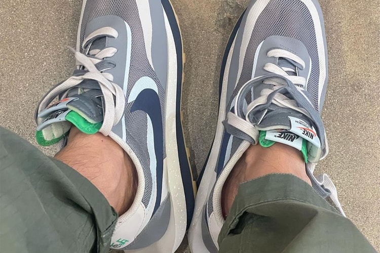 陳冠希親自曝光 CLOT x sacai x Nike LDWaffle 聯乘鞋款全新藍灰配色