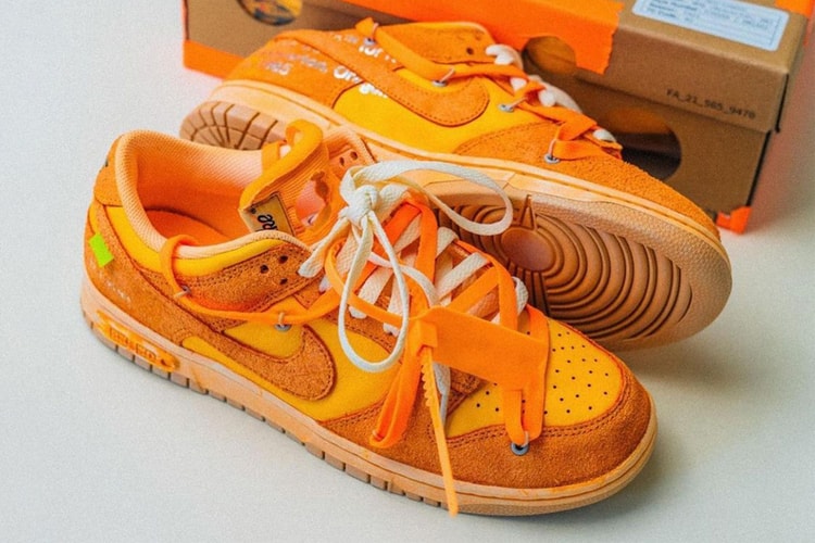 Off-White™ 展示 Nike Dunk Low「The 50」聯乘鞋款全新定製樣貌