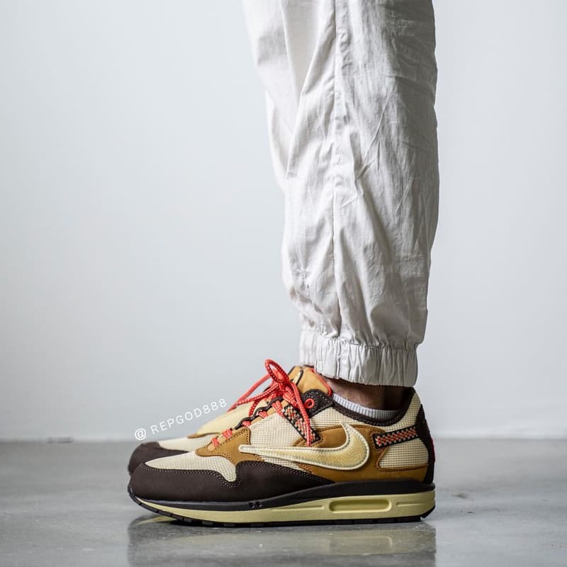 Travis Scott x Nike Air Max 1「Baroque Brown」上腳圖輯近賞