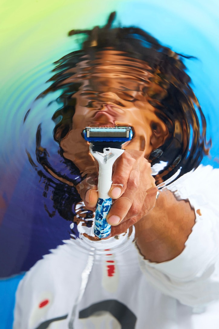 A Bathing Ape ® 联手 Gillette 进军理容市场，推出限量联名剃须刀