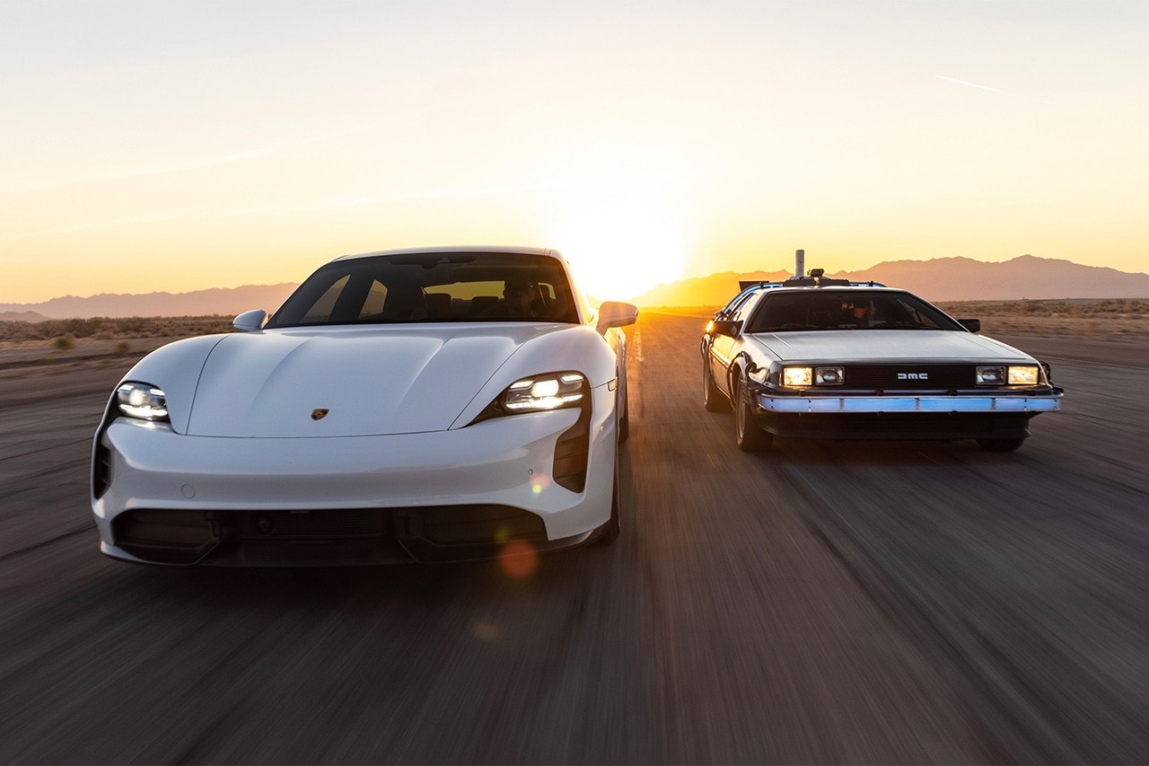 Porsche 發佈 Taycan Turbo S 與《Back To The Future》DeLorean 加速對決片段