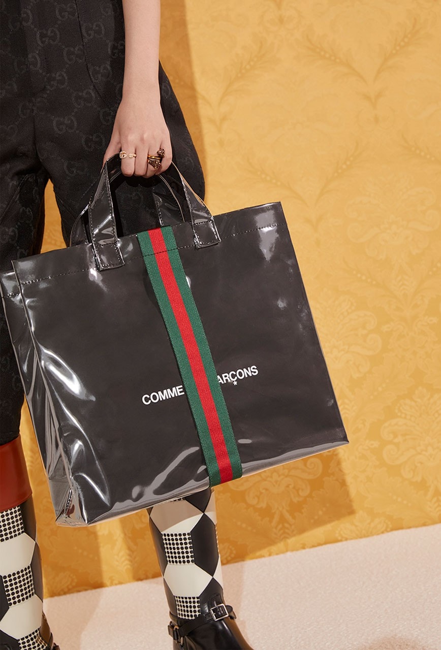 Gucci x COMME des GARÇONS 最新聯乘限量 Tote Bag 正式登場