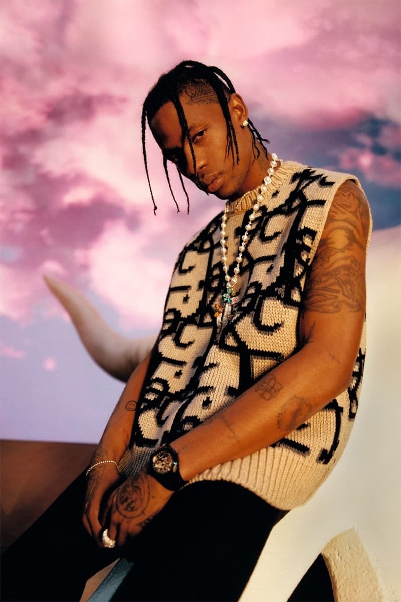 Travis Scott 於時尚雜誌親自著用 Dior 合作系列