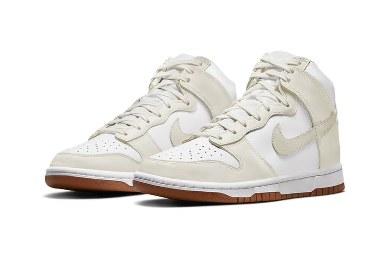 Nike Dunk High 最新配色「Sail/Gum」官方圖輯公佈