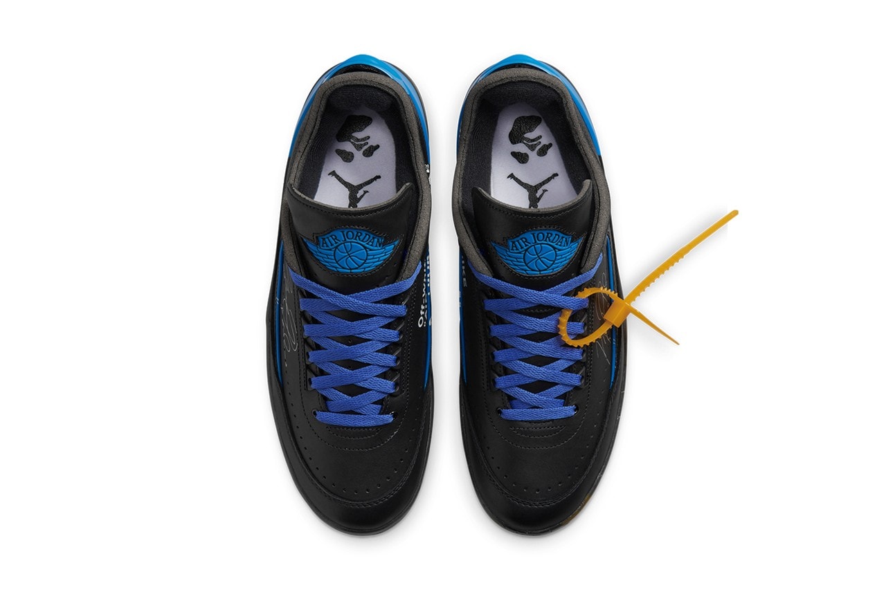 Off-White™ x Air Jordan 2 Low 最新聯名配色「Black/Blue」官方圖輯曝光