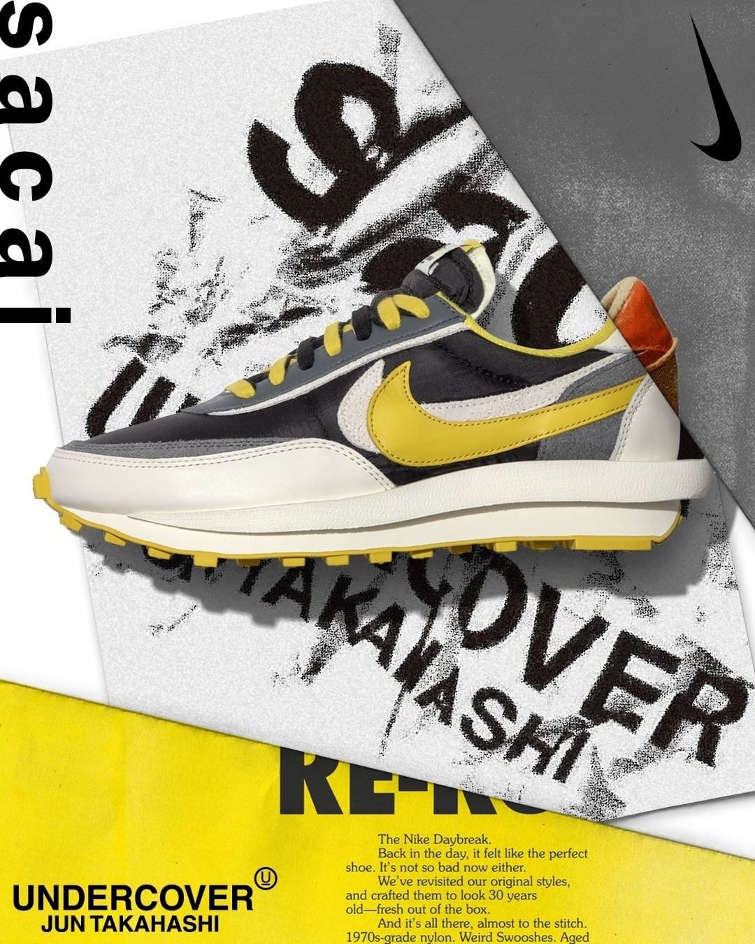 UNDERCOVER x sacai x Nike LDwaffle 三方聯乘系列官方發售情報公開