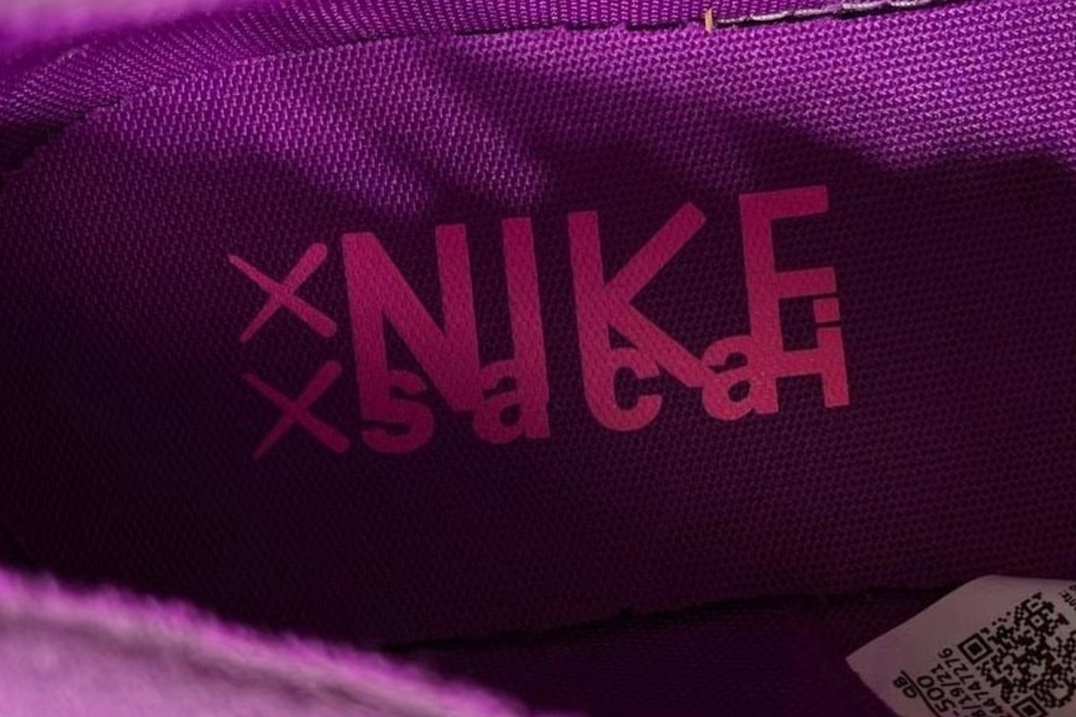 KAWS x sacai x Nike Blazer Low 三方聯乘鞋款最新紫色款式曝光