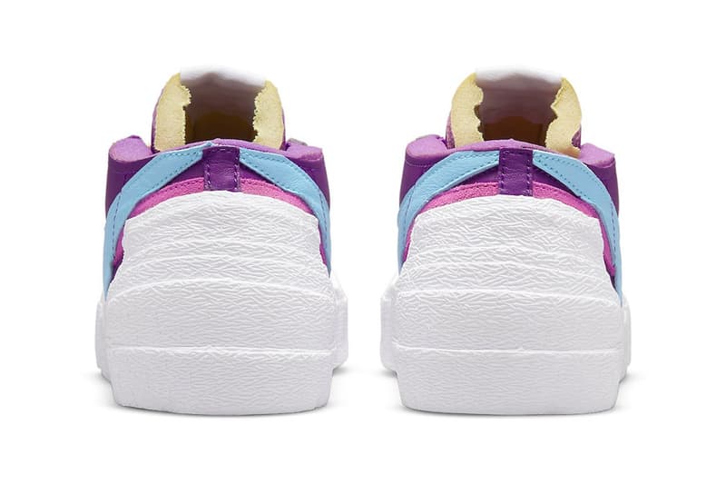 KAWS x sacai x Nike Blazer Low「Purple Dusk」、「Team Red」官方圖輯公佈