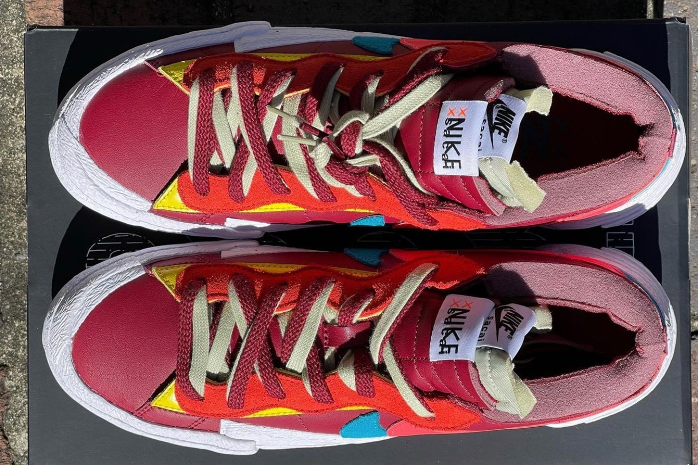 KAWS x sacai x Nike Blazer Low 三方聯名鞋款紅色款式發售日期公開