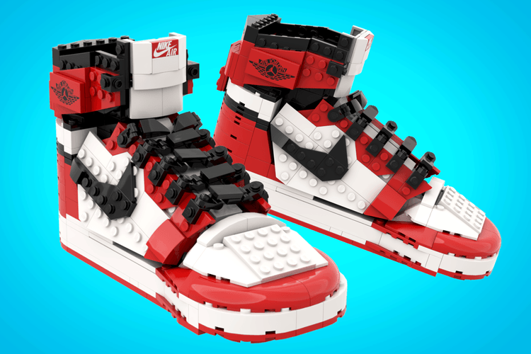 LEGO IDEAS 實體化 Air Jordan 1 經典配色積木模型