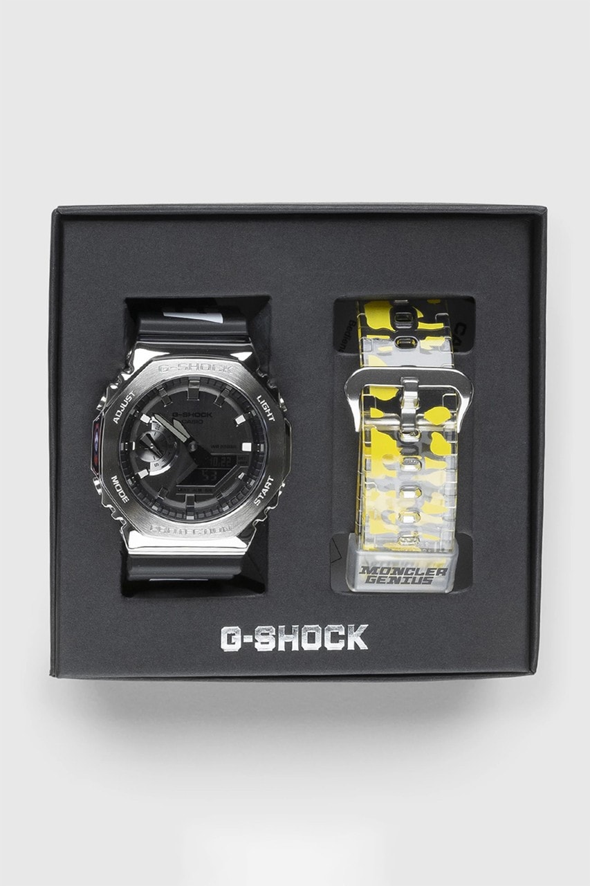 Moncler Genius x G-Shock GM2100-1AER 全新聯乘錶款發佈