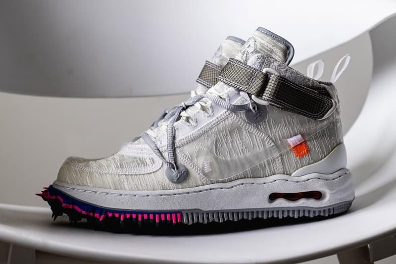 率先預覽 Off-White™ x Nike Air Force 1 Mid 白色版本上腳圖輯