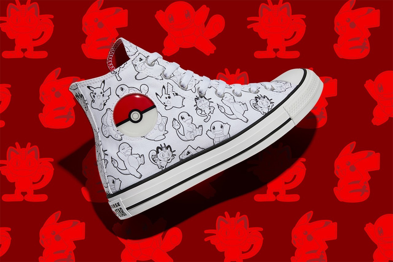 Converse 攜手 Pokémon 打造 25 週年紀念聯名鞋款、服裝及配飾系列