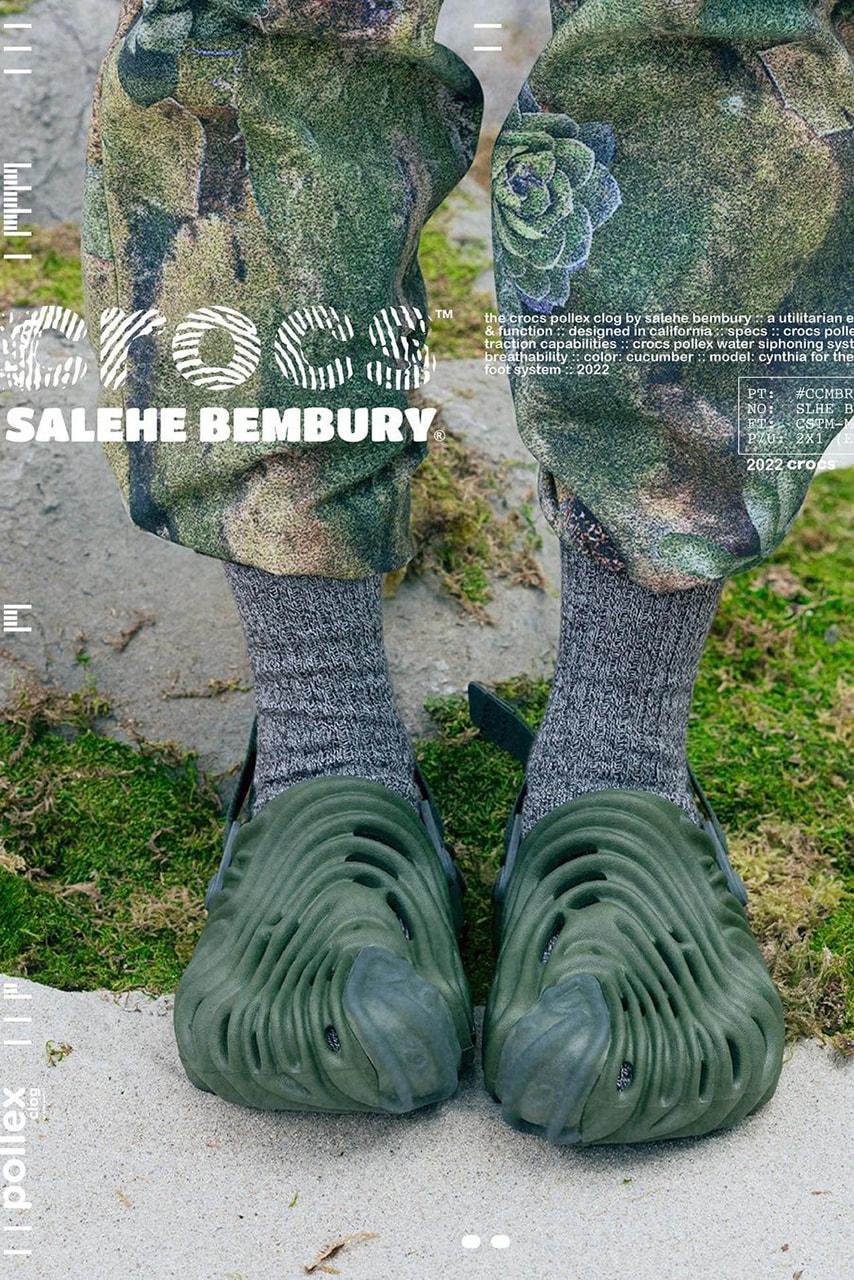 Salehe Bembury x Crocs Pollex Clog 聯乘鞋款發售情報正式發佈