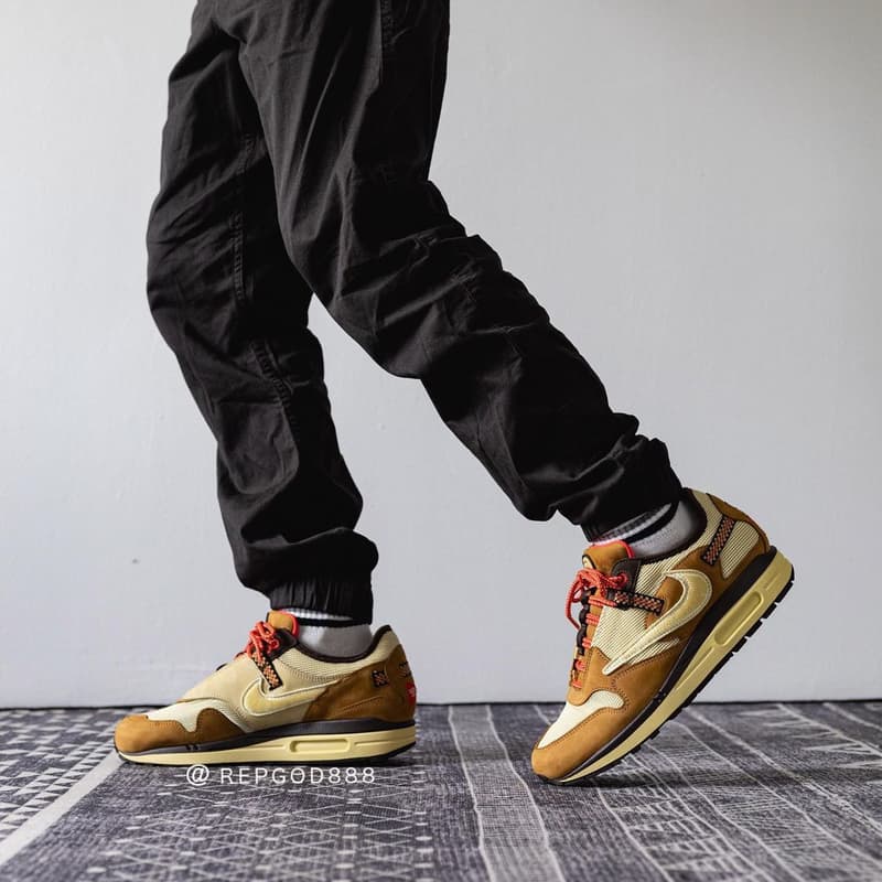 率先預覽 Travis Scott x Nike Air Max 1 全新聯乘淺棕配色