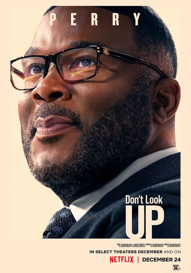 Netflix 重量級卡司大片《千萬別抬頭 Don't Look Up》最新電影角色海報曝光