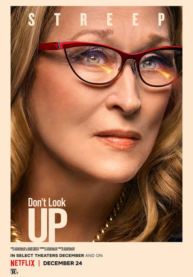 Netflix 重量級卡司大片《千萬別抬頭 Don't Look Up》最新電影角色海報曝光