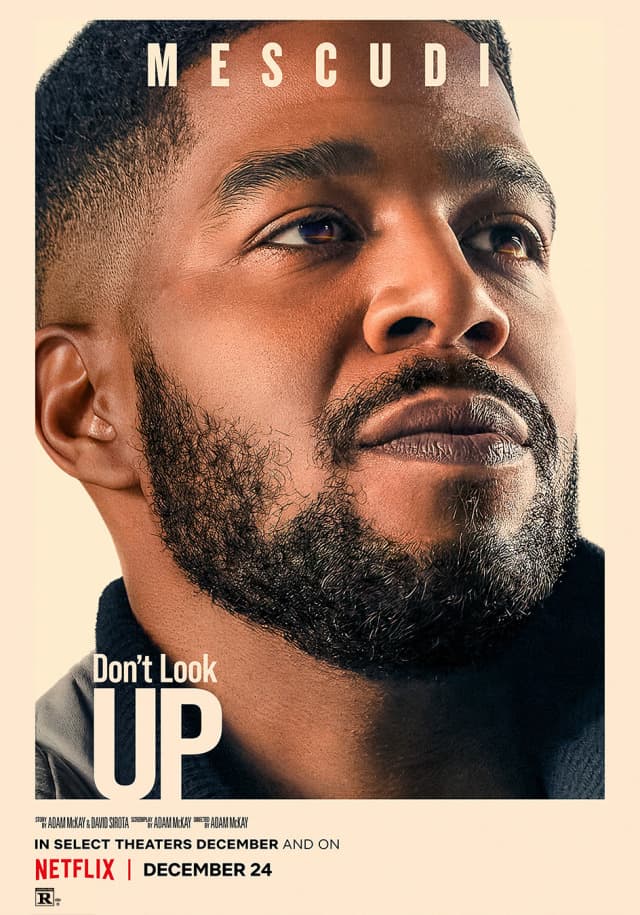 Netflix 重量級卡司大片《千萬別抬頭 Don't Look Up》最新電影角色海報曝光