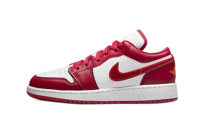 率先近賞 Air Jordan 1 Low 最新配色「Cardinal Red」GS 版本官方圖輯