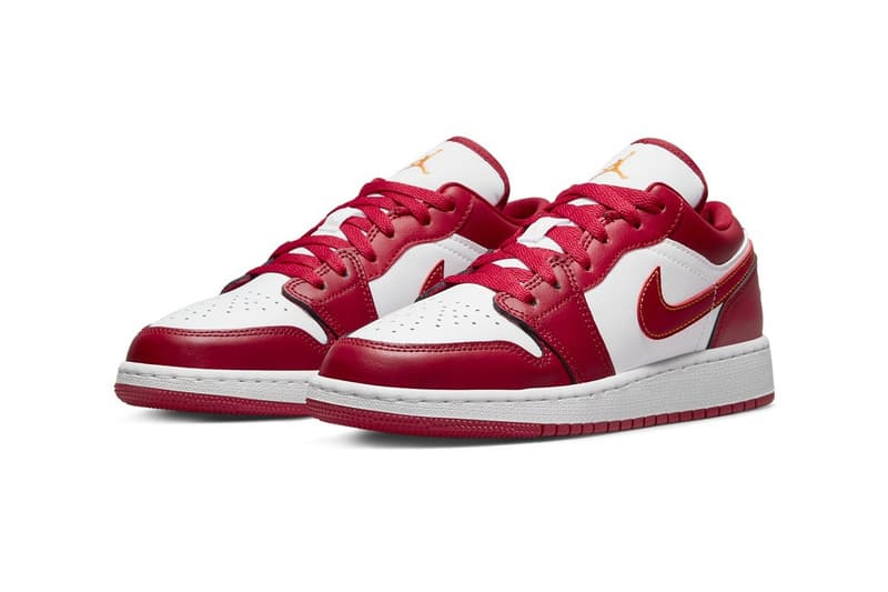 率先近賞 Air Jordan 1 Low 最新配色「Cardinal Red」GS 版本官方圖輯