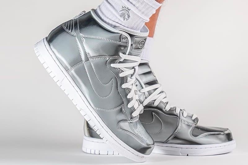 率先預覽 CLOT x Nike Dunk High 金屬配色上腳圖輯