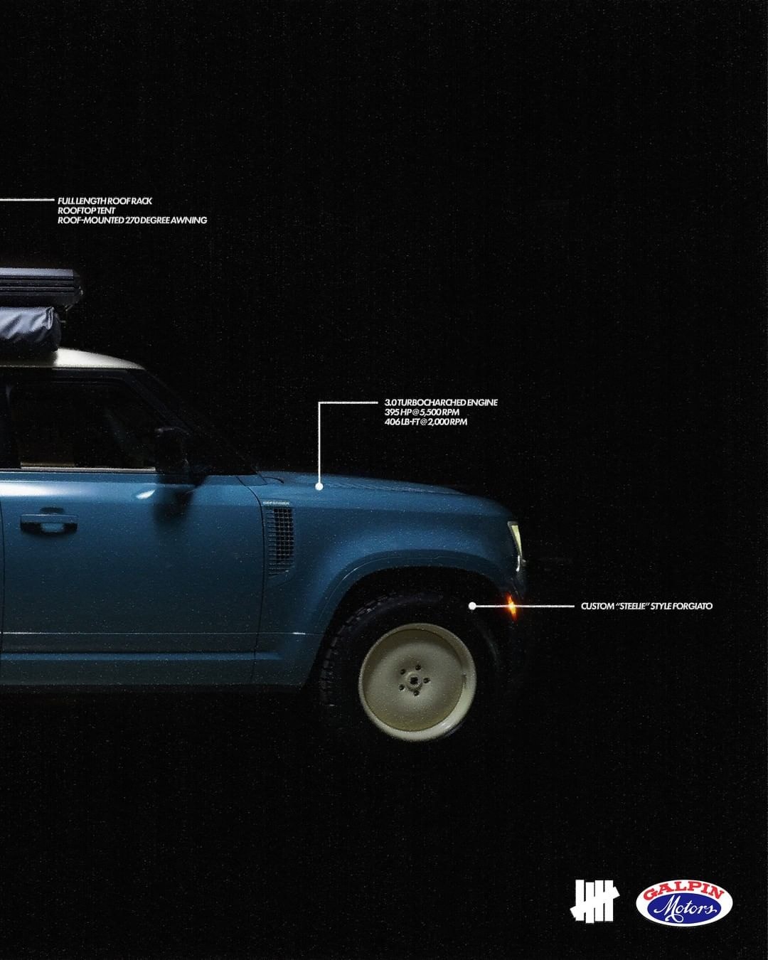 UNDEFEATED 攜手 Galpin Motors 打造 Land Rover Defender 定製車款