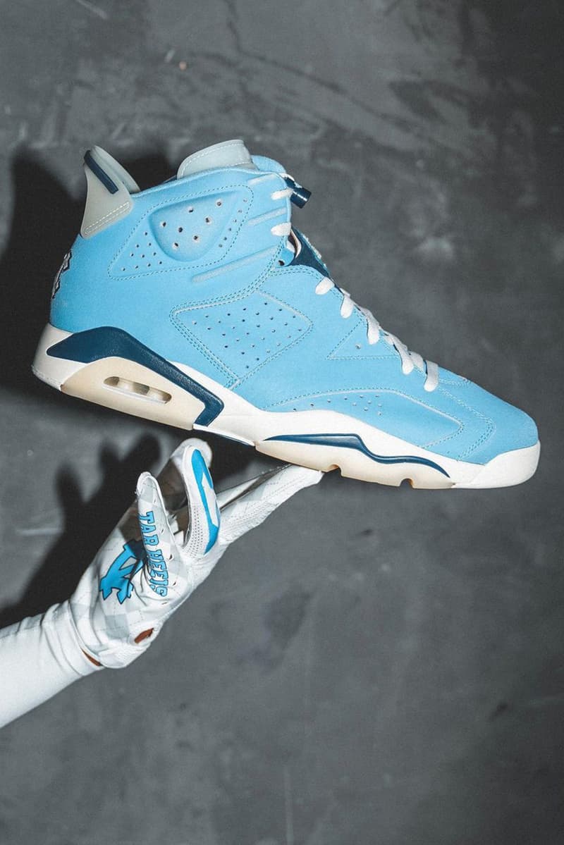 UNC Football 親自曝光 2022 年 Air Jordan 6 PE 鞋款