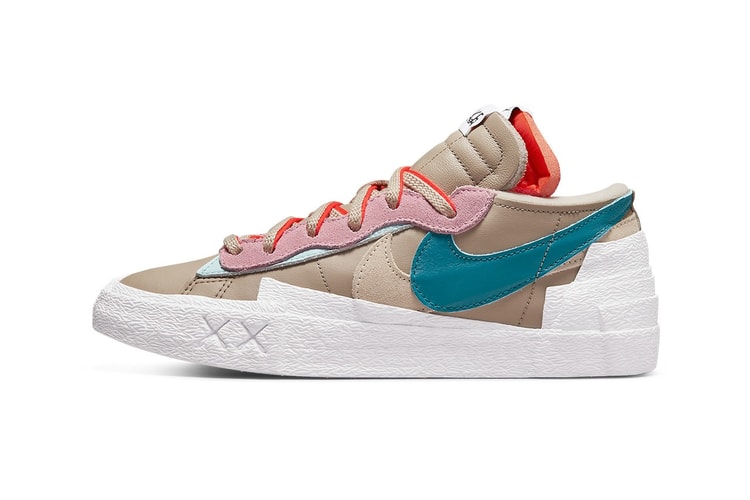 KAWS x sacai x Nike Blazer Low 三方聯名配色「Reed」即將發售