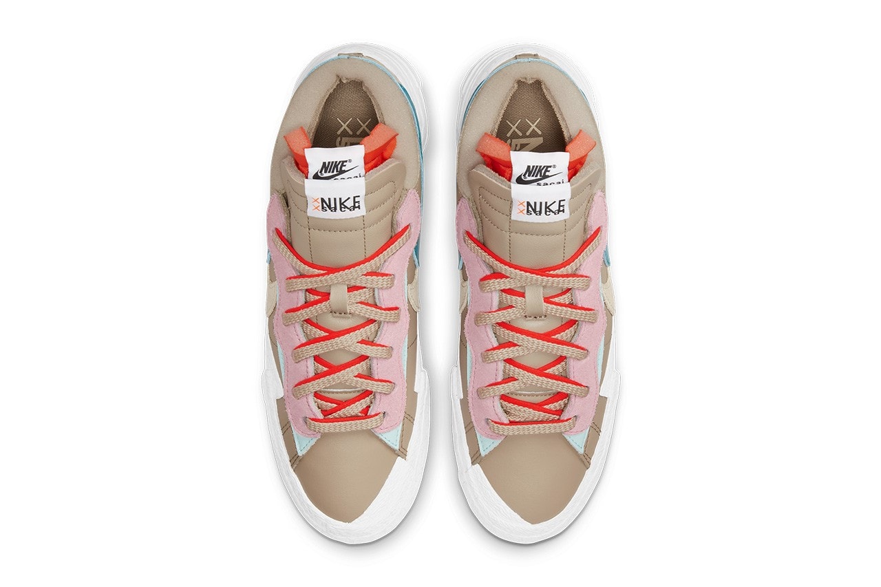 KAWS x sacai x Nike Blazer Low 三方聯名配色「Reed」即將發售