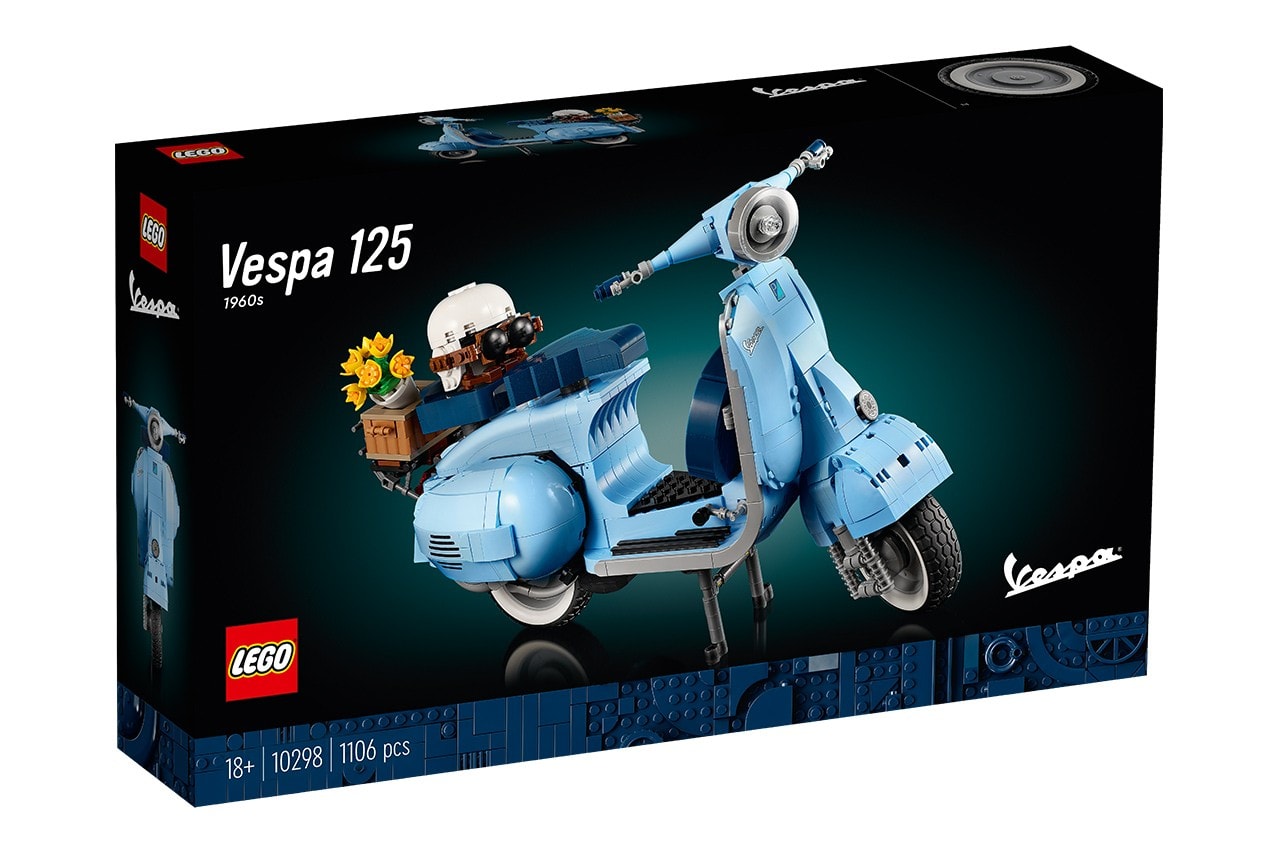 LEGO 推出全新 Vespa Piaggio 125 經典車款積木模型