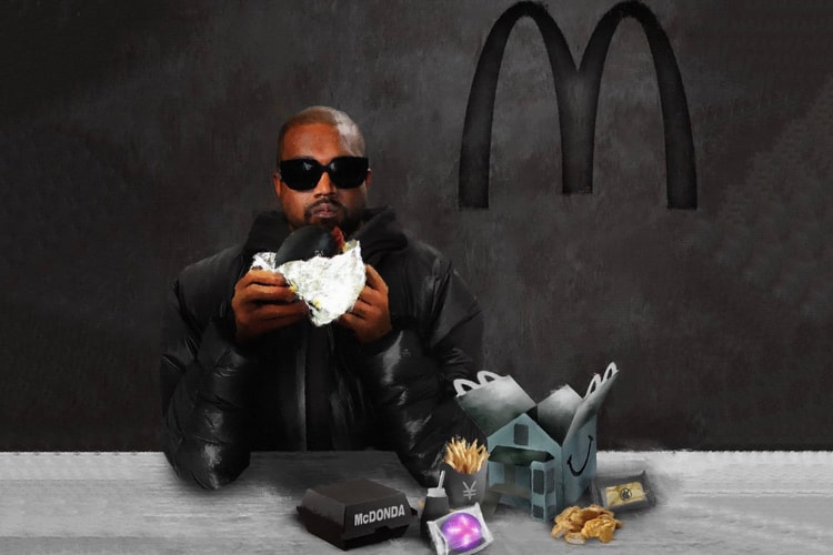 The artist is the first to release Kanye West x McDonald's joint package creation 