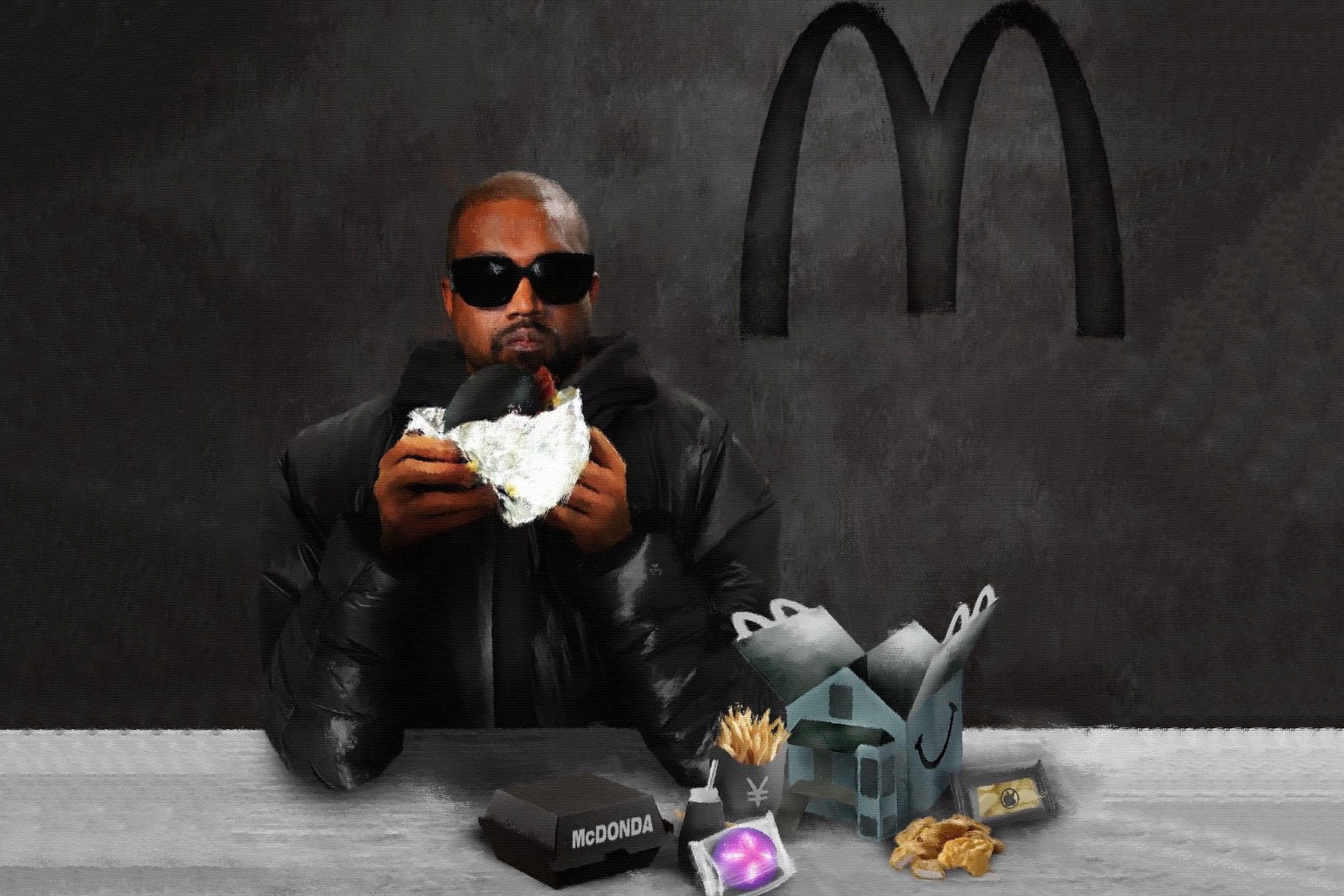 藝術家率先發佈 Kanye West x McDonald's 聯名套餐創作「The HappYe Meal」